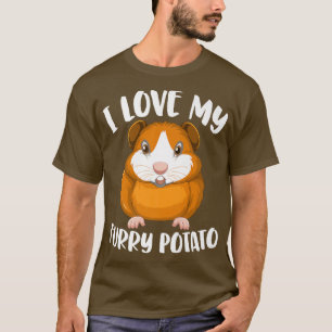 Camiseta Cavy Amava Os Proprietários De Porcos Da Guiné Eu