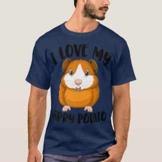Camiseta Cavy Amava Os Proprietários De Porcos Da Guiné Eu