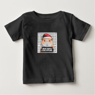 Camiseta Cavy De Natal Do Porco Da Guiné Caros Papais noei