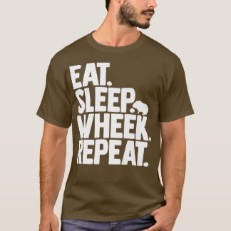 Camiseta Cavy Lovers Guinea Pig Owners Eat, Sleep, Wheek, R