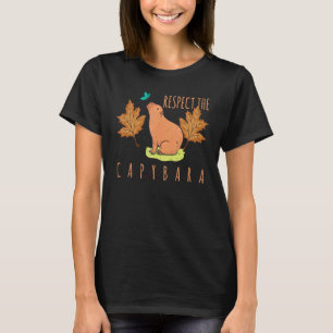 Camiseta Cavy Rodent Animal Respeita O Detentor Da Zoo Capy