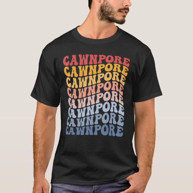 Camiseta Cawnpore City Groovy Retro (Frente)