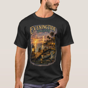 Camiseta Cay da Costa Espacial do Entardecer de Eveningtide