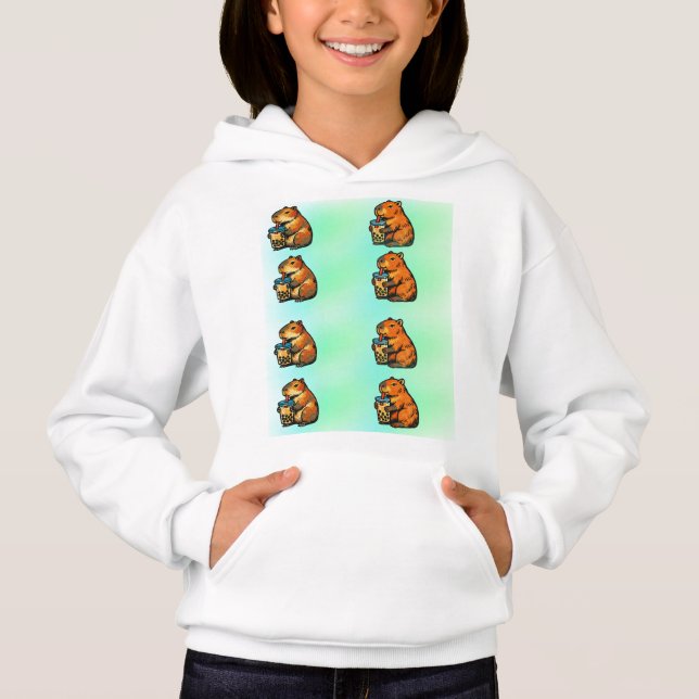 Camiseta Caybara Bebendo Boba (Frente)
