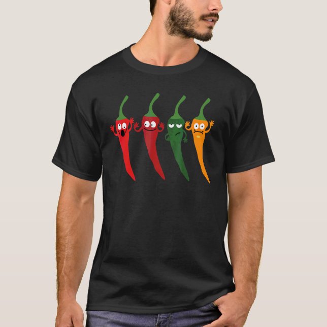 Camiseta Cayenne Pepper Hot Colorful Chili (Frente)
