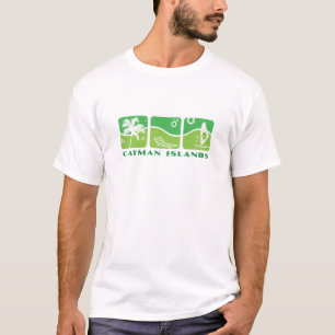 Camiseta Cayman Islands verdes .ai