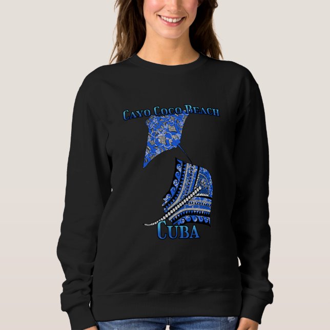 Camiseta Cayo Coco Beach Tribal Stingray (Frente)