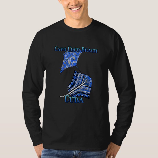 Camiseta Cayo Coco Beach Tribal Stingray (Frente)