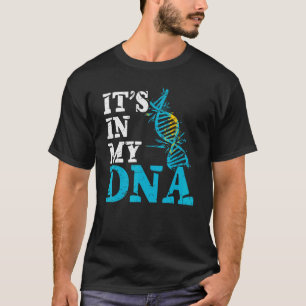 Camiseta Cazaquistão É Em Meu Dna Cazaquistão Flag Kazakh