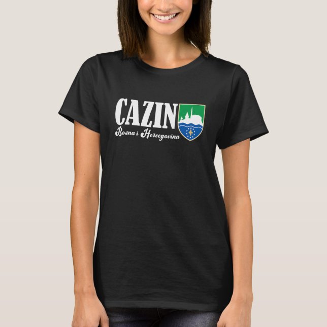 Camiseta Cazin Bosnia Herzegovina Sarajevo Balkan Bosnians  (Frente)