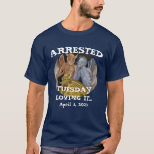 Camiseta CBP DHS 45º Presidente Preso MAGA EUA 4547