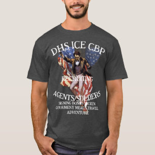 Camiseta CBP Recrutando Patrulha de Fronteiras Aduaneiras N