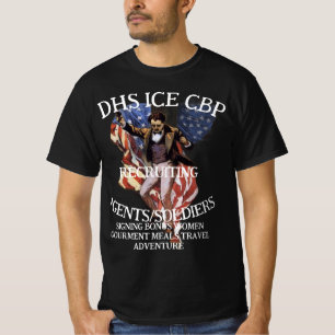 Camiseta CBP Recrutando Patrulha de Fronteiras Aduaneiras N