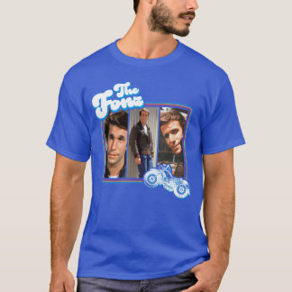 Camiseta CBS Happy Dayshe Fonz Mens Unise Grey Cartoon Crew