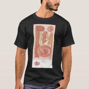 Camiseta CCCP Ruble Lenin União de Moeda Soviética