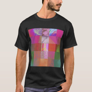 Camiseta CD1FE646 Arte abstrata de falha digital em padrão