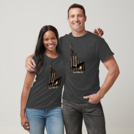 CAMISETA CDA - MADEIRA DE BURNT DA ÁGUA BALD - IDAHO PATRIO