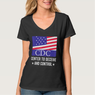 Camiseta Cdc Centrou Para Enganar E Controlar Bandeira Amer