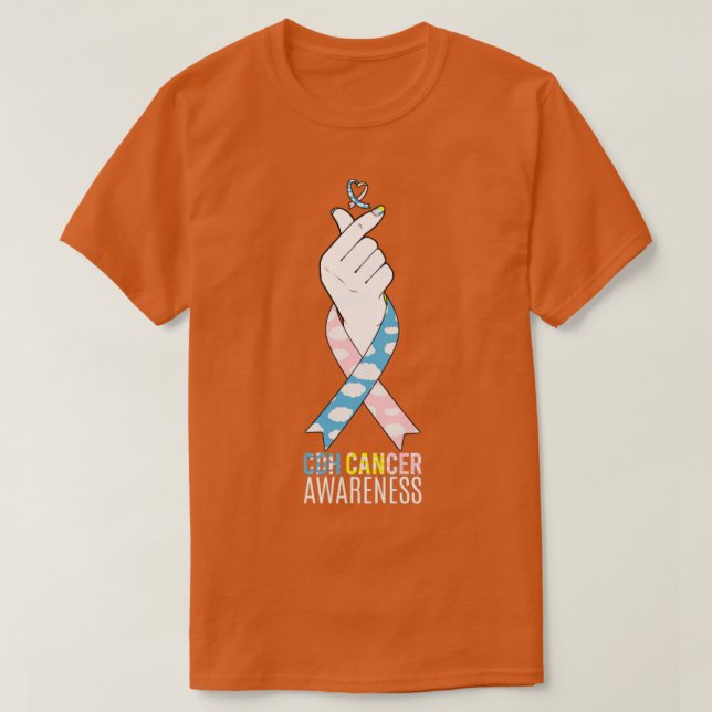 Camiseta CDH Mês de Consciência Kpop Dom Coração Dedo (Frente do Design)