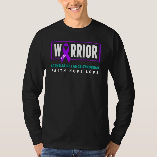 Camiseta Cdls Warrior Cornelia De Lange Síndrome De Cdls Aw (Frente)