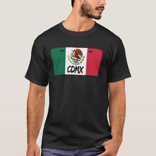 Camiseta Cdmx México Licença Plate Orgulho Mexicano Pat Méx (Frente)