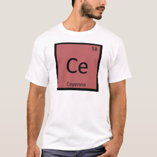 Camiseta Ce - Química do Pimenta Cayenne Tabela Periódica T