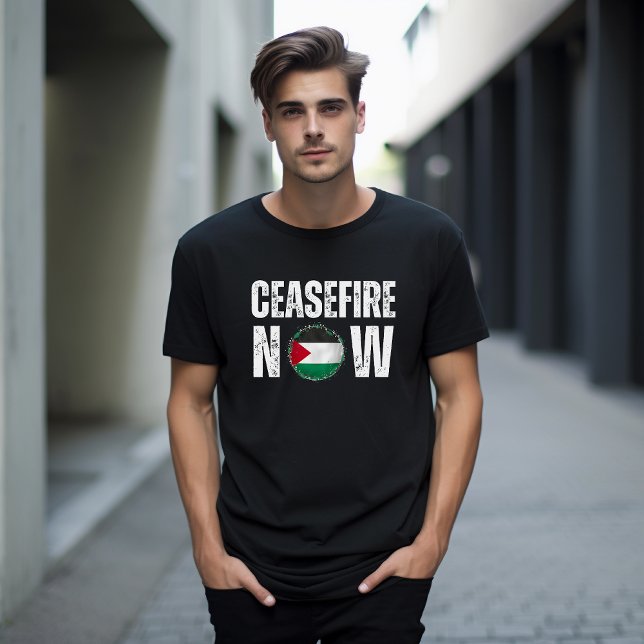CAMISETA CEASEFIRE AGORA (Criador carregado)