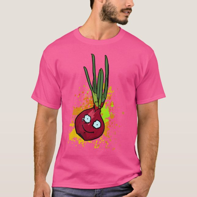 Camiseta Cebola Chorando Engraçada (Frente)