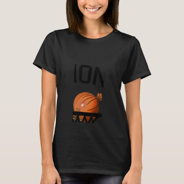Camiseta Cebola entrando em um original de basquete (Frente)
