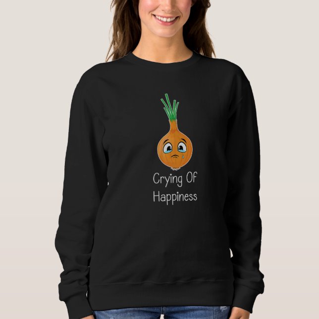 Camiseta Cebolas Jogam Piadas Chorando Felicidade Vegetal O (Frente)
