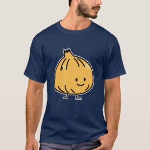 Camiseta Cebolinho branco amarelo feliz do bulbo do grito