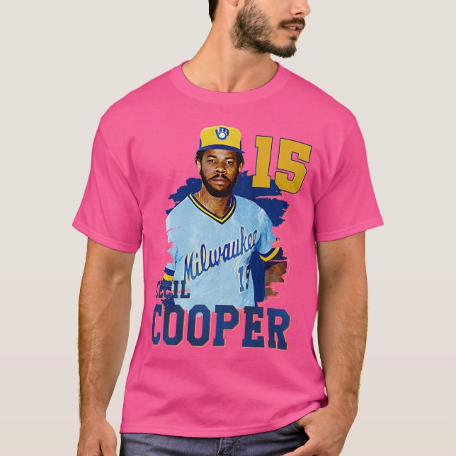 Camiseta Cecil Cooper 15 (Frente)