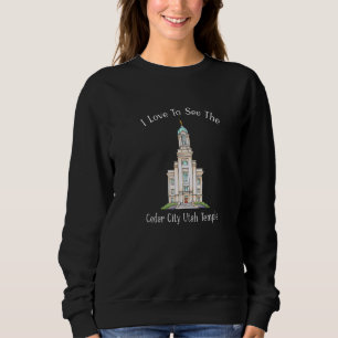 Camiseta Cedar City Utah Temple Eu Adoro Ver Meu Coronel Do