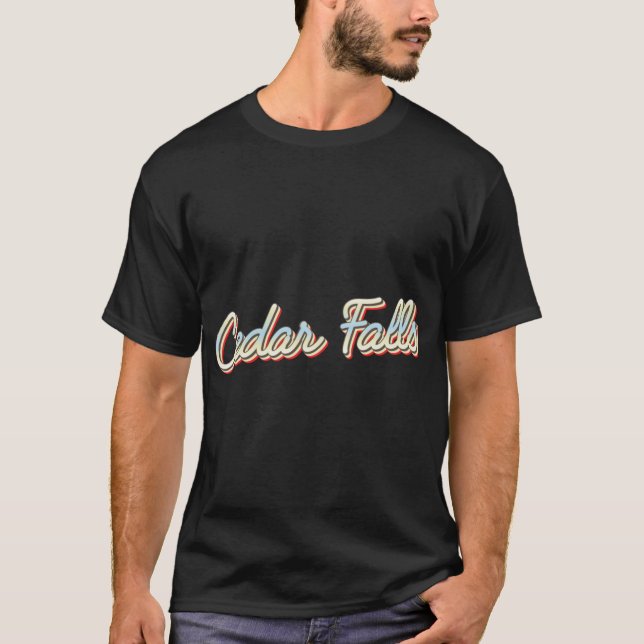 Camiseta Cedar Falls College Town Script (Frente)