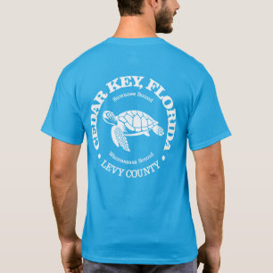Camiseta Cedar Key (tartaruga marinha)