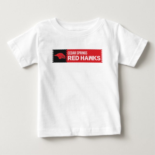 Camiseta Cedar Primavera Red Hawks (Frente)