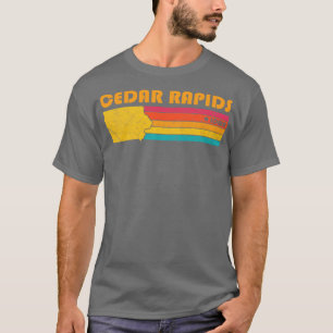 Camiseta Cedar Rapids Iowa Vintage angustiado Souvenir