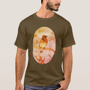 Camiseta Cedar Waxwing Bird Nature Art