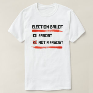 Camiseta Cédula Eleitoral 2024: Vote Não Um Fascista