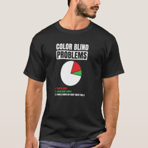 Camiseta Cego de Cor Para Pessoas Daltônicas Vermelho Verde