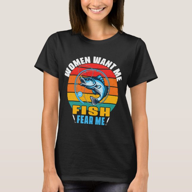Camiseta Cegonha como pescador com vara de pescar (Frente)