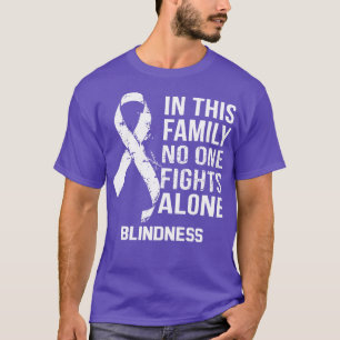 Camiseta Cegueira Consciência Ninguém Luta Sozinho Esperanç