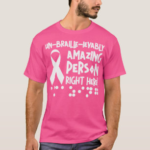 Camiseta Cegueira em Braille Consciência Cega Impar Visualm