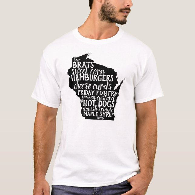 Camiseta Ceia dos alimentos de Wisconsin pronta (Frente)