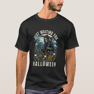 Camiseta Ceifador à Espera do Halloween Gardening Divertido