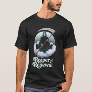 Camiseta Ceifador Ceifador de Renovação Meditação Arte Espi