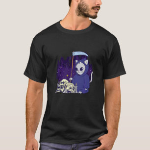 Camiseta Ceifador de Gatos Ceifador Esqueleto Encapotado da
