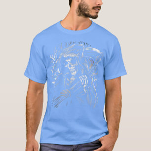 Camiseta Ceifador de Grim Morto da Morte Esqueleto Hallowee