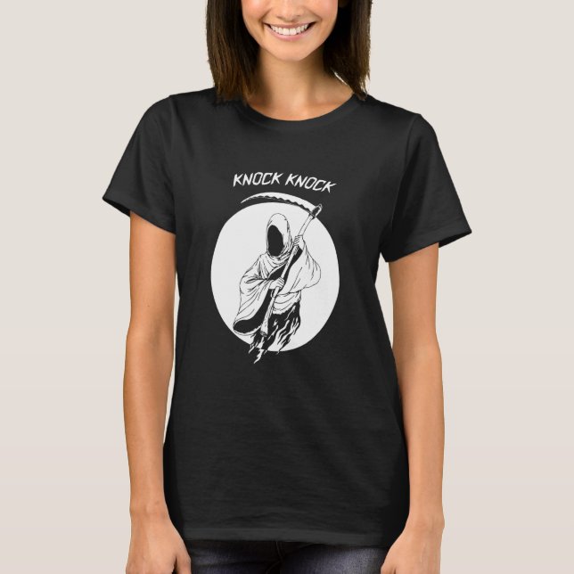Camiseta Ceifador de Morte de Gótico Negro (Frente)
