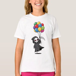 Camiseta Ceifador Flutuante com Balões Infantil